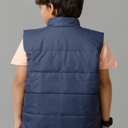 Under Fourteen Only Kids Navy Solid Jacket image 2