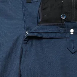 Van Heusen Blue Slim Fit Texture Trousers image 4