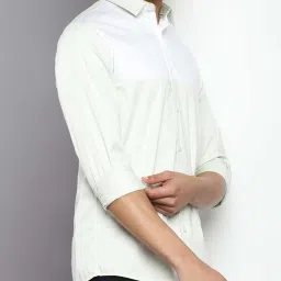 Calvin Klein Canary Green Cotton Slim Fit Shirt image 4