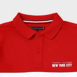 TOMMY HILFIGER Boys Multicolor Printed Regular Fit Polo T-Shirt image 3