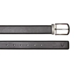 Hidesign Olivier Melb Ranch Black & Tan Leather Solid Reversible Belt image 4