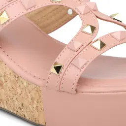 Inc.5 Women's Peach Casual Wedges image 4