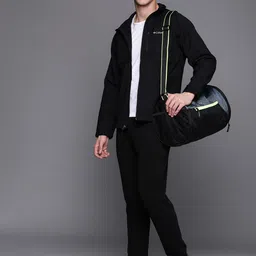 Columbia Men Black Solid Windcheater Ascender Softshell Sporty Jacket image 2