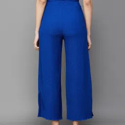 Ginger by Lifestyle Royal Blue Mid Rise Flared Pants image 2