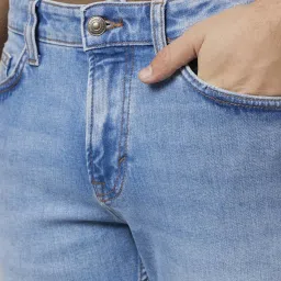 celio celio* Light Blue Regular Fit Lightly Washed Jeans image 4