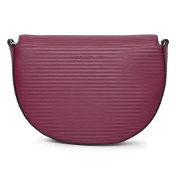 CALVIN KLEIN Amaranth Textured Cross Body Bag image 2