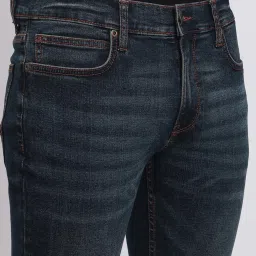 Lee Travis Dark Blue Slim Fit Lightly Washed Jeans image 4