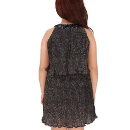 Cutecumber Girls Black Printed Dress image 2