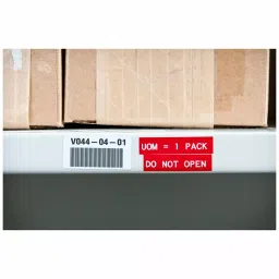 BRADY Continuous Label Roll Cartridge 1/2 inch x 21 ft Red, 3PXW1 image 2