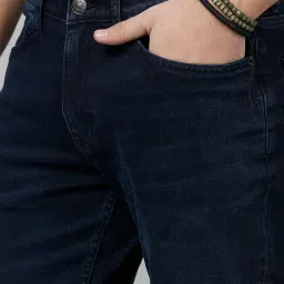 celio celio* Dark Blue Slim Fit Lightly Washed Jeans image 4