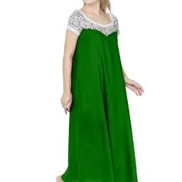 PATRORNA Dark Green Lace Nighty image 4