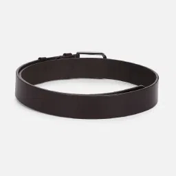 Allen Solly Brown Leather Waist Belt for Men with Pouch image 2