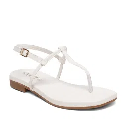 GNIST Women's White Back Strap Sandals image 3