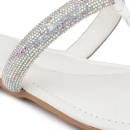 Inc.5 Women's White T-Strap Sandals image 4