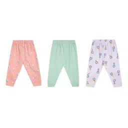 MINIKLUB Kids Multicolor Printed Pants (Pack Of 3) image 2