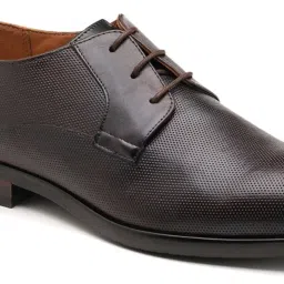 Ruosh Men's Dark Brown Derby Shoes image 4