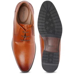 Ruosh Men's Tan Derby Shoes image 4