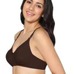 IN CARE White & Brown Cotton T-Shirt Bras - Pack Of 2 image 4