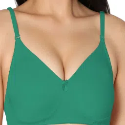 IN CARE Green Cotton T-Shirt Bra image 4