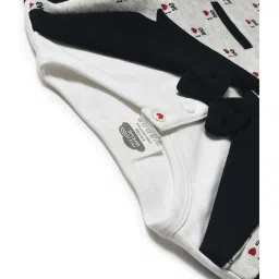 MiArcus Kids Black & White Printed Full Sleeves Shirt image 4
