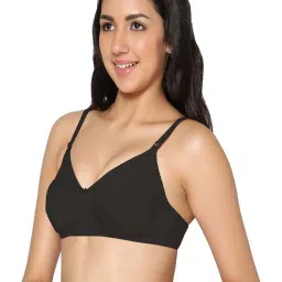 IN CARE Black & Purple Cotton T-Shirt Bras - Pack Of 2 image 4