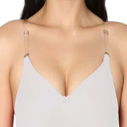 IN CARE White Cotton T-Shirt Bra image 4
