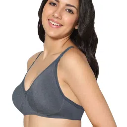 IN CARE Grey & Blue Cotton T-Shirt Bras - Pack Of 2 image 4