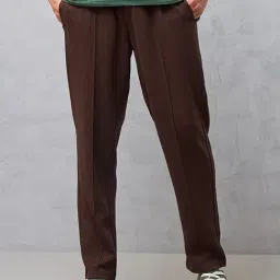 Bewakoof Men's Brown Track Pants-picture-14