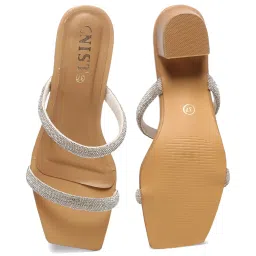 GNIST Women's Beige Casual Sandals image 4