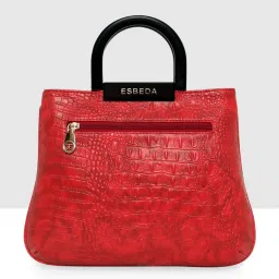 Esbeda Red Animal Effect Medium Satchel image 2