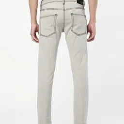 Passion Grey Slim Fit Heavily Washed Jeans image 2