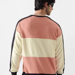 The Souled Store Originals Multicolor Loose Fit Striped Oversized Sweatshirt image 2