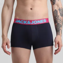 Jack & Jones Jet Black & Navy Trunks - Pack of 2 image 2