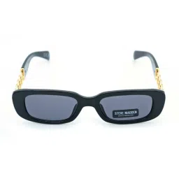 STEVE MADDEN Black Oversize Irregular Sunglasses for Women image 2