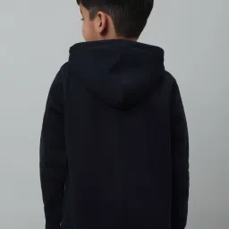 Cantabil Kids Blue & White Color Block Full Sleeves Sweatshirt image 2