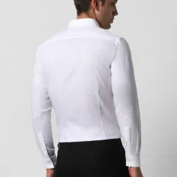 Van Heusen White Cotton Slim Fit Shirt image 2