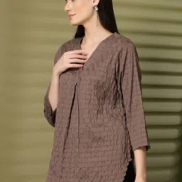 Melon By plusS Brown Plain Top image 2