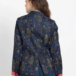 SHAYE Multicolor Floral Print Blazer image 2