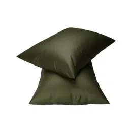 Stoa Paris SilkLike Collection Olive Oasis Polyester 300 TC Pillow Cover - Set of 2-picture-35