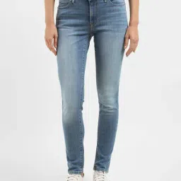 Levi's 711 Blue Skinny Fit Mid Rise Jeans-image-42