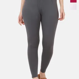 VANSIRI Women Pack Of 3 Slim-Fit Pure Cotton Ankle-Length Leggings-picture-41