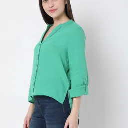 Vero Moda Green Regular Fit Shirt image 3