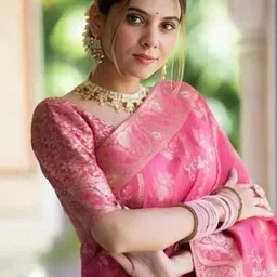 Aman's Impero Woven Design Zari Art Silk Handloom Banarasi Saree image 5