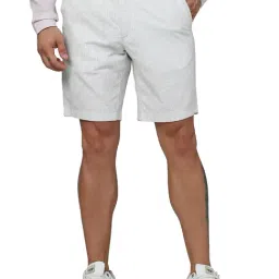 celio celio* Light Grey Regular Fit Striped Shorts-picture-18