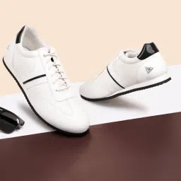 Louis Stitch Men's Black & White Casual Sneakers-picture-13
