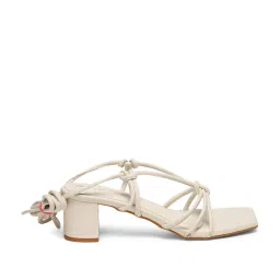 GNIST Women's White Gladiator Sandals image 1