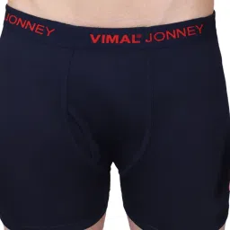 Vimal Jonney Assorted Cotton Regular Fit Trunks - Pack of 2 image 3