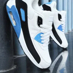 The White Pole Men's Blue Casual Sneakers-image-9