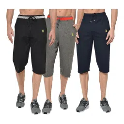 Vimal Jonney Multicolor Regular Fit Capris - Pack of 3 image 1