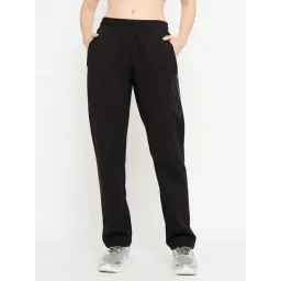 MADAME Black Solid Trackpants-picture-30